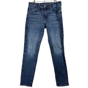 American Eagle Outfitters Men Athletic Fit Airflex Jeans Dark Wash Size 32x34